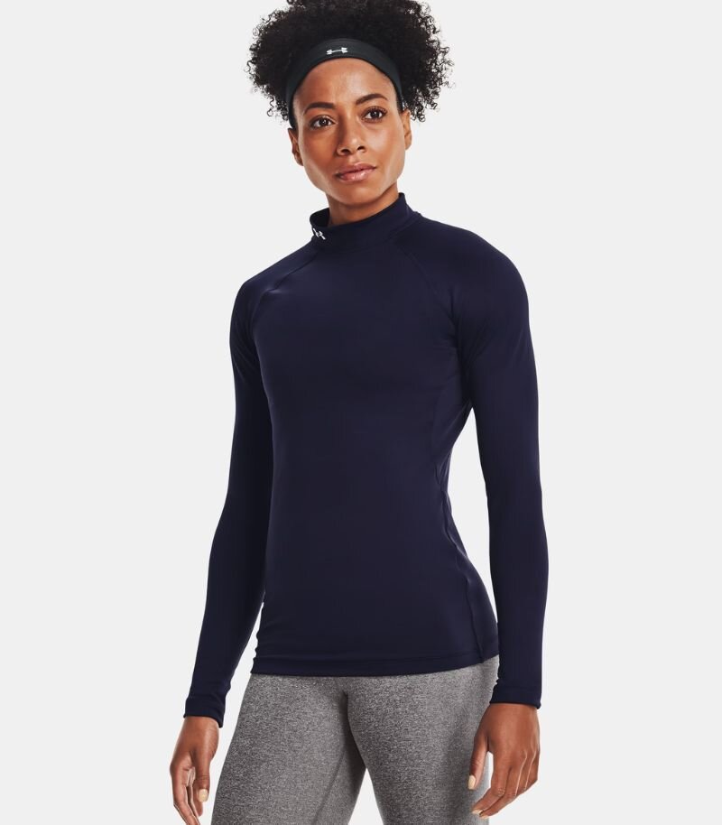 under armour base layer in navy blue long sleeve